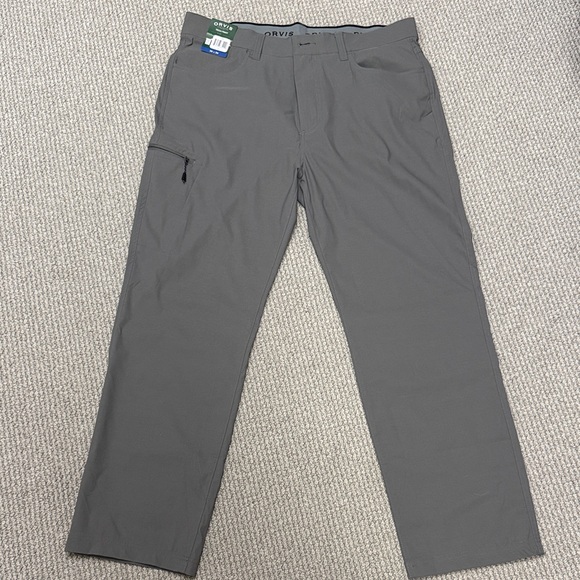 NWT Orvis Men's Charcoal Tech Pant, Size 36W x 30L, Gray - Picture 2 of 12